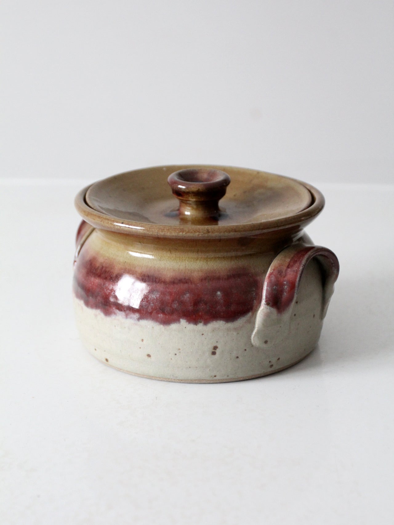 vintage Nichols Pottery covered bowl