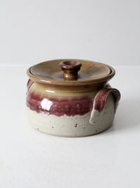 vintage Nichols Pottery covered bowl