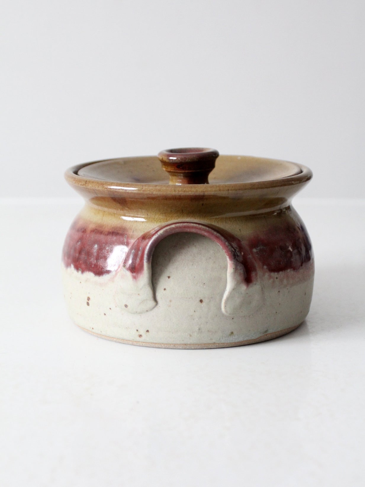 vintage Nichols Pottery covered bowl