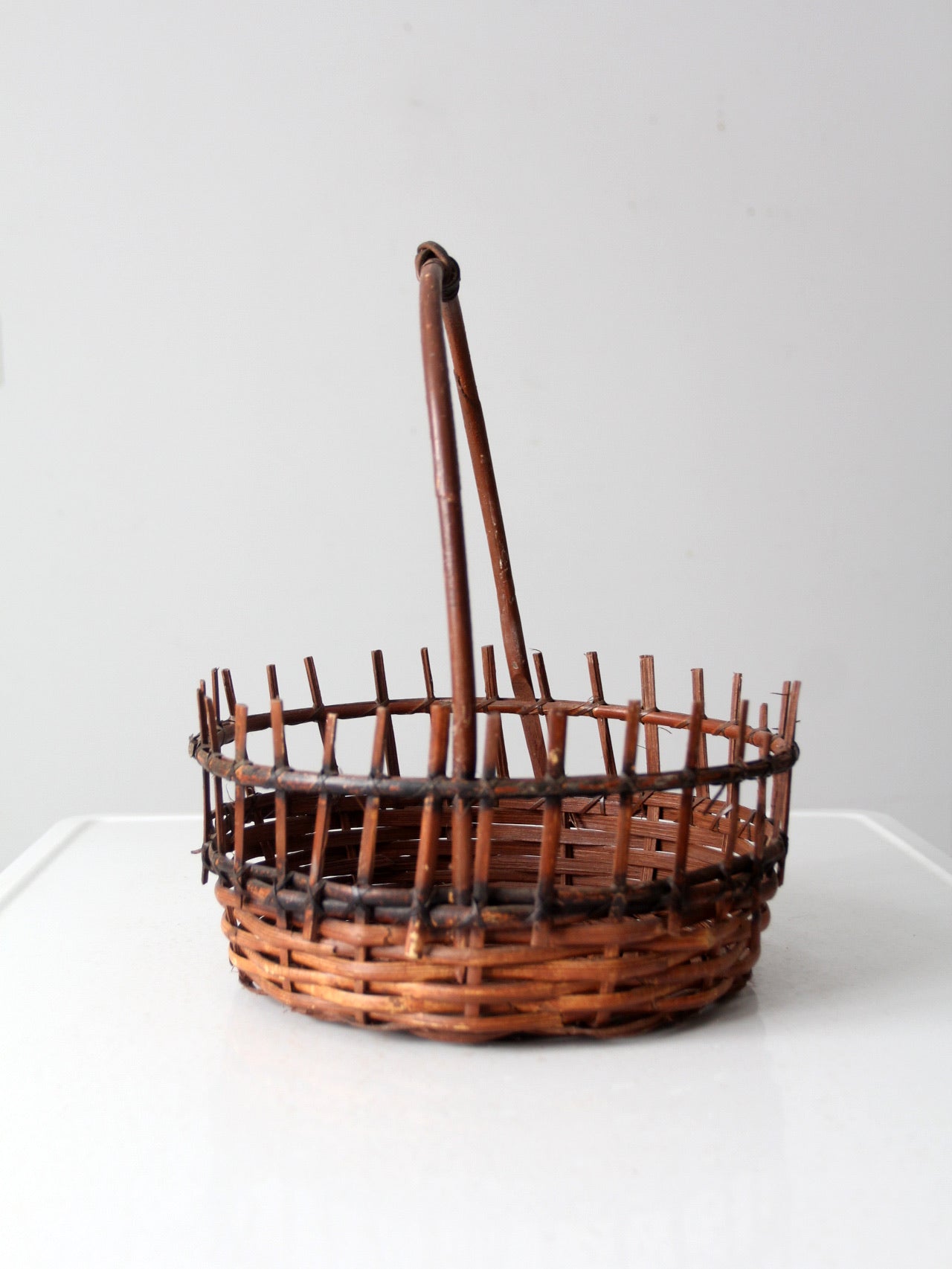 vintage rustic wicker basket