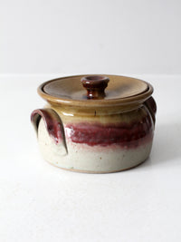 vintage Nichols Pottery covered bowl
