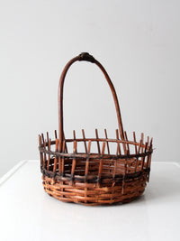 vintage rustic wicker basket