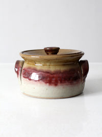 vintage Nichols Pottery covered bowl