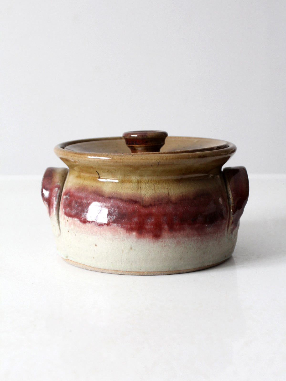 vintage Nichols Pottery covered bowl