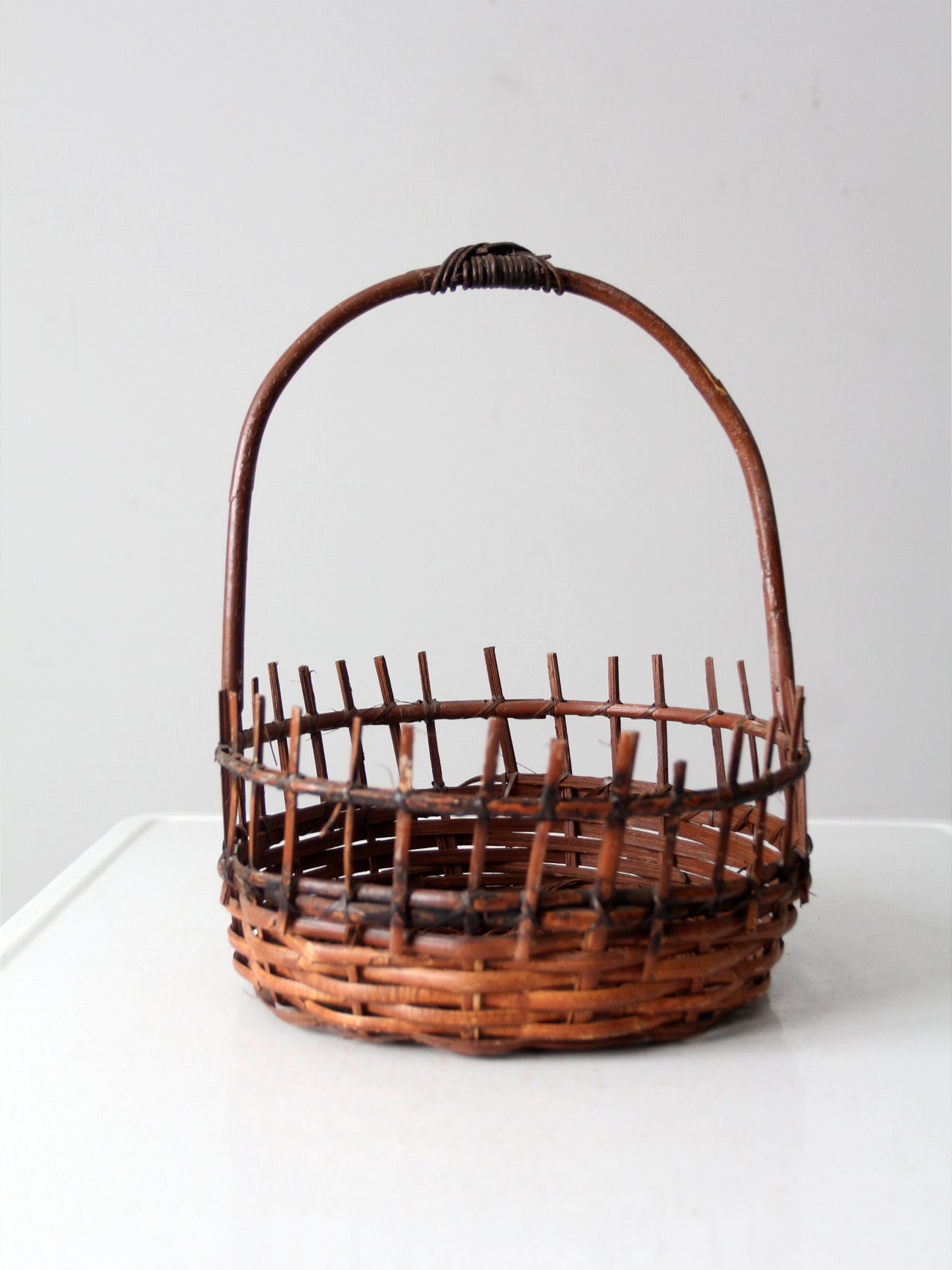 vintage rustic wicker basket
