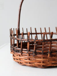 vintage rustic wicker basket