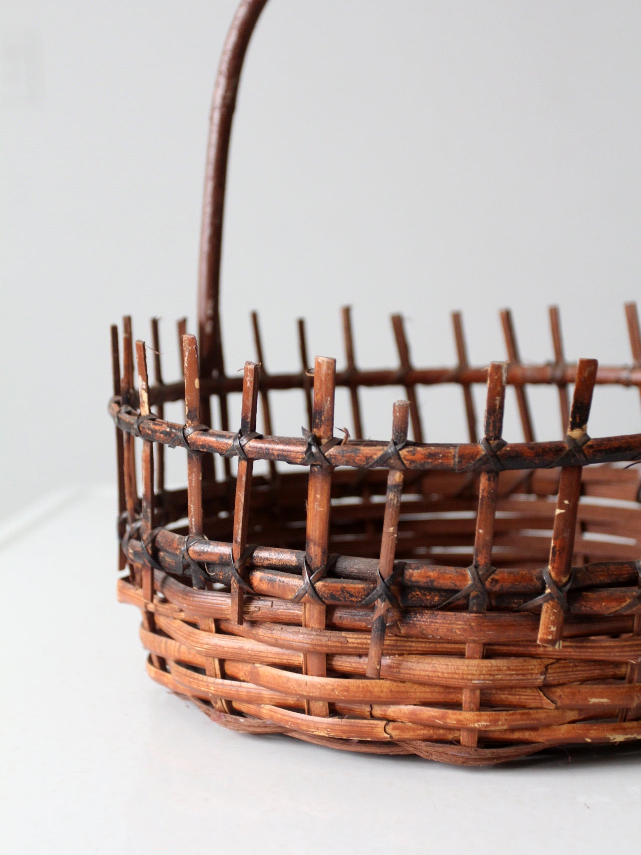 vintage rustic wicker basket