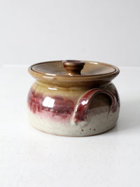 vintage Nichols Pottery covered bowl