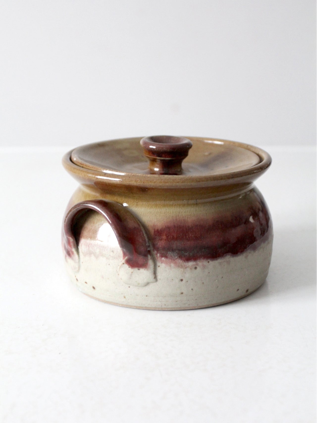 vintage Nichols Pottery covered bowl