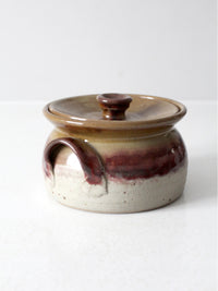 vintage Nichols Pottery covered bowl