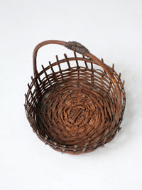 vintage rustic wicker basket