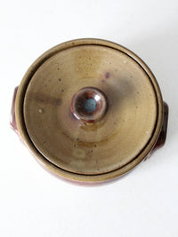 vintage Nichols Pottery covered bowl