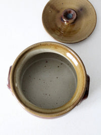 vintage Nichols Pottery covered bowl