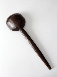 primitive hand-carved wooden spoon
