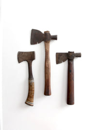 antique primitive hatchet collection
