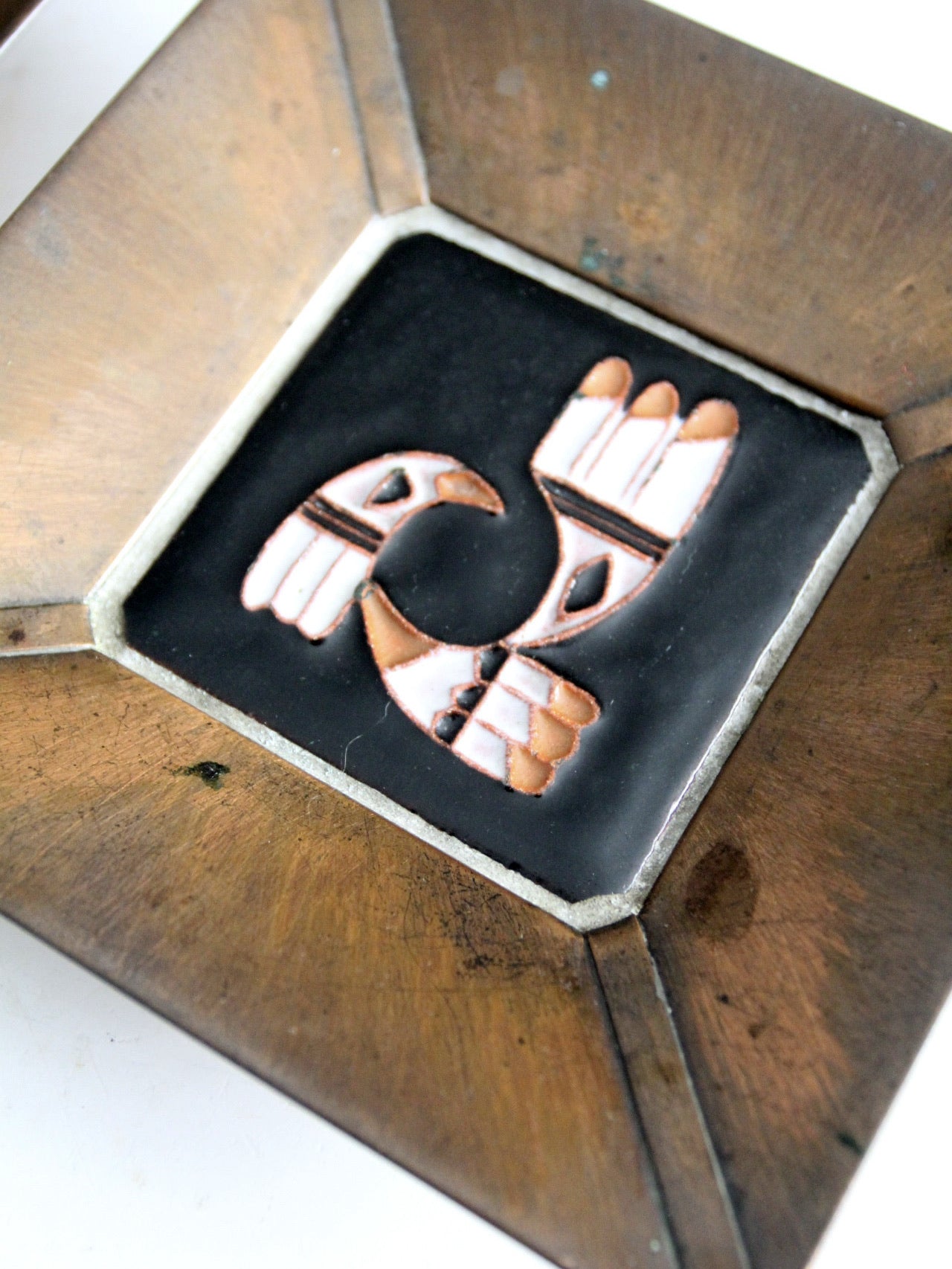 mid-century Desert House Crafts Tile Pair