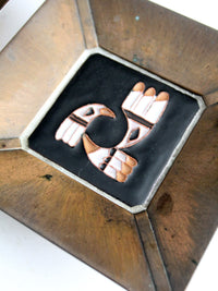 mid-century Desert House Crafts Tile Pair