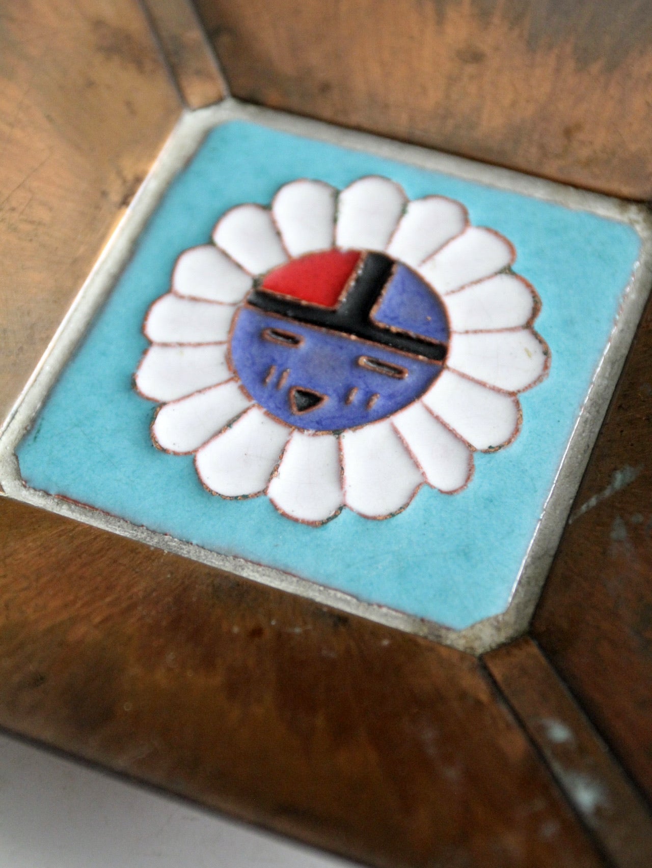 mid-century Desert House Crafts Tile Pair