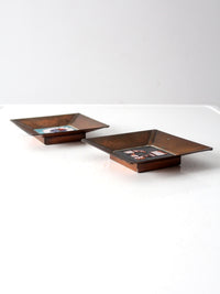 mid-century Desert House Crafts Tile Pair