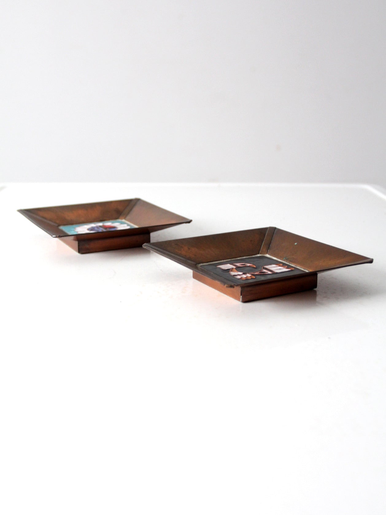 mid-century Desert House Crafts Tile Pair