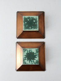 mid-century Desert House Crafts Tile Pair