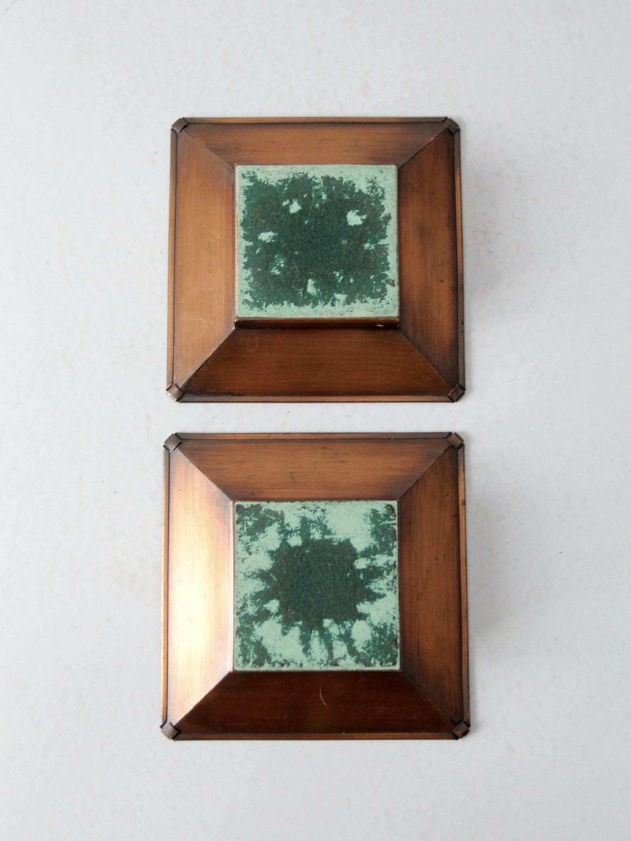 mid-century Desert House Crafts Tile Pair