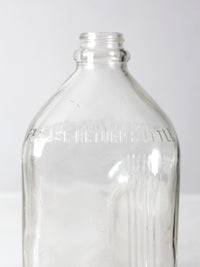 vintage glass milk jugs pair