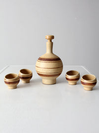 mid-century Pottery Craft Compton decanter set