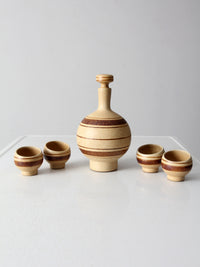 mid-century Pottery Craft Compton decanter set