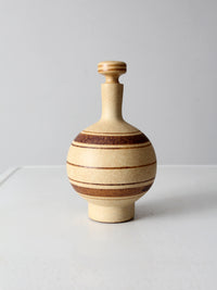 mid-century Pottery Craft Compton decanter set