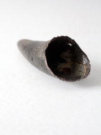 vintage black bull cow horn