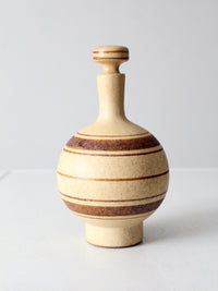 mid-century Pottery Craft Compton decanter set