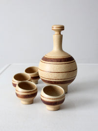 mid-century Pottery Craft Compton decanter set