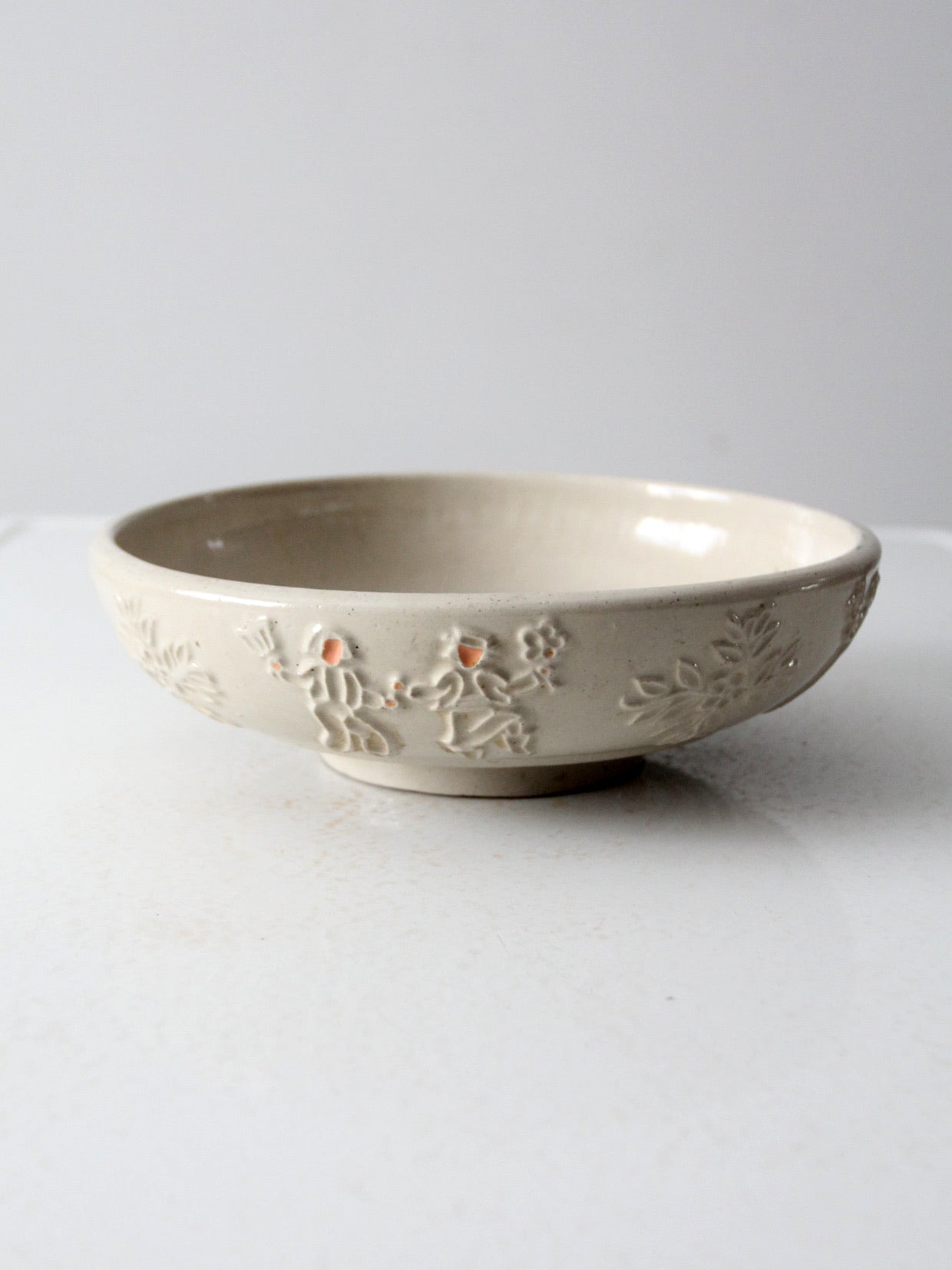 vintage Red Wing Pottery "incised peasant" bowl