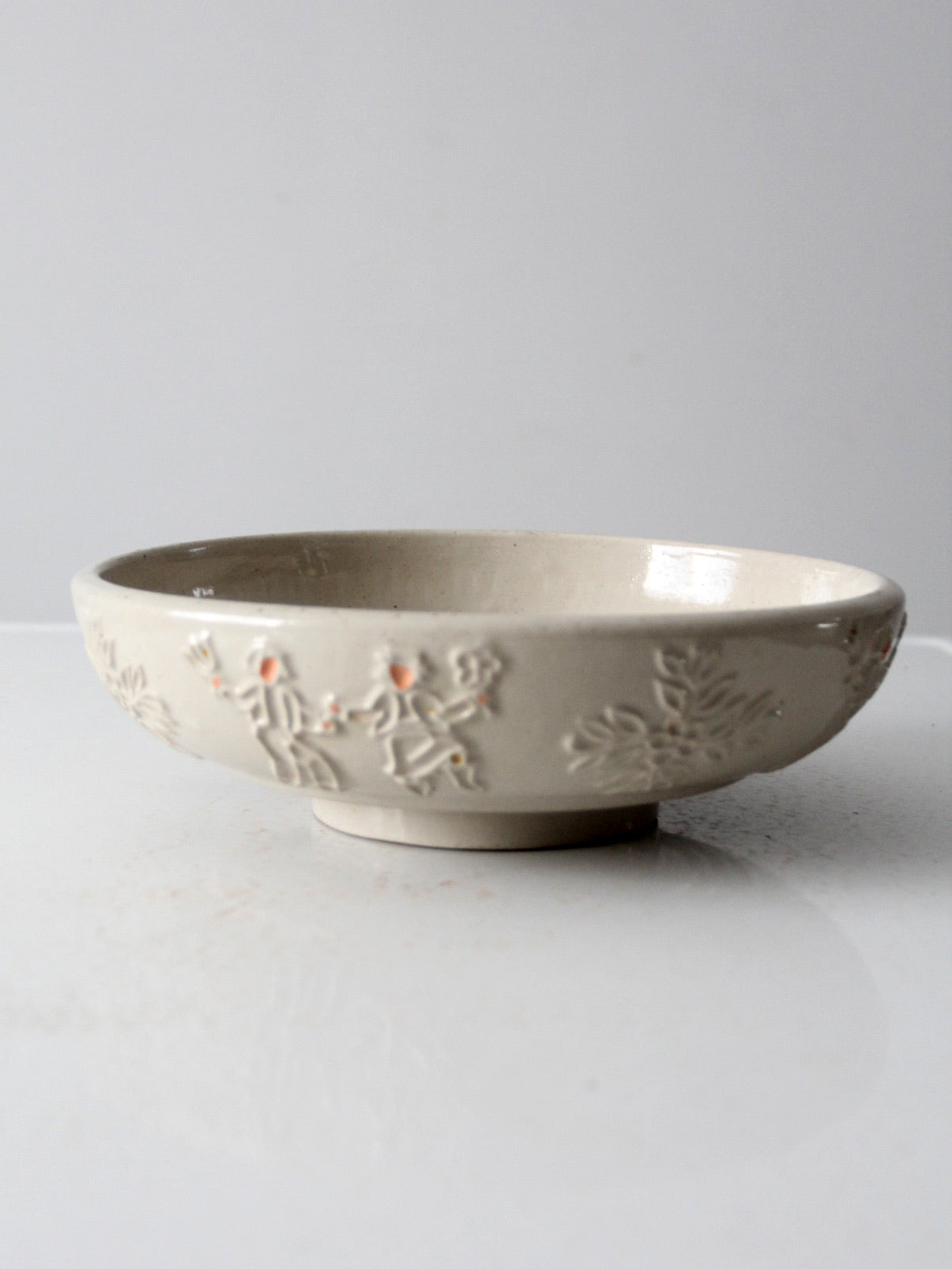 vintage Red Wing Pottery "incised peasant" bowl