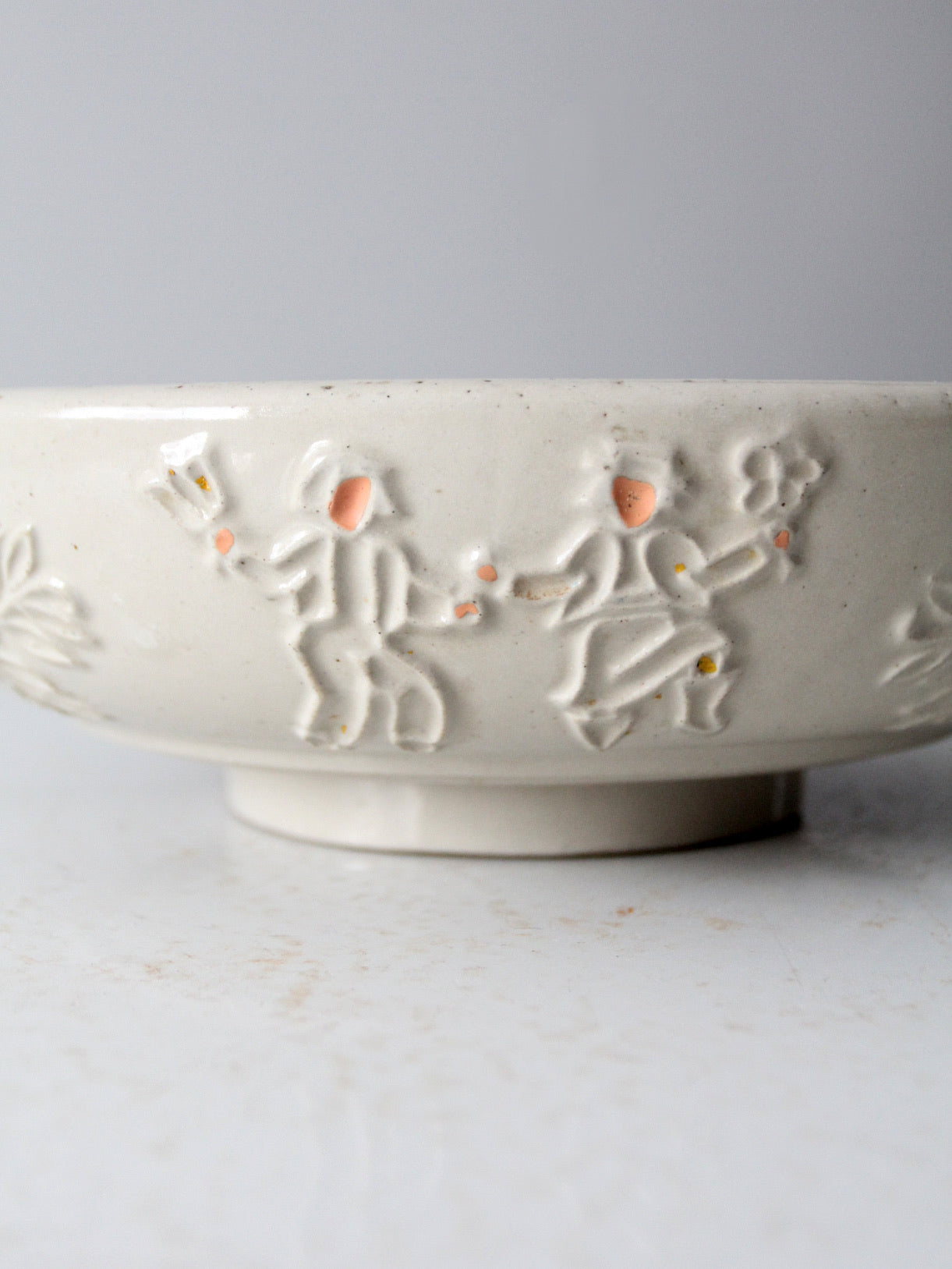 vintage Red Wing Pottery "incised peasant" bowl