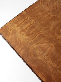 antique wicker library table