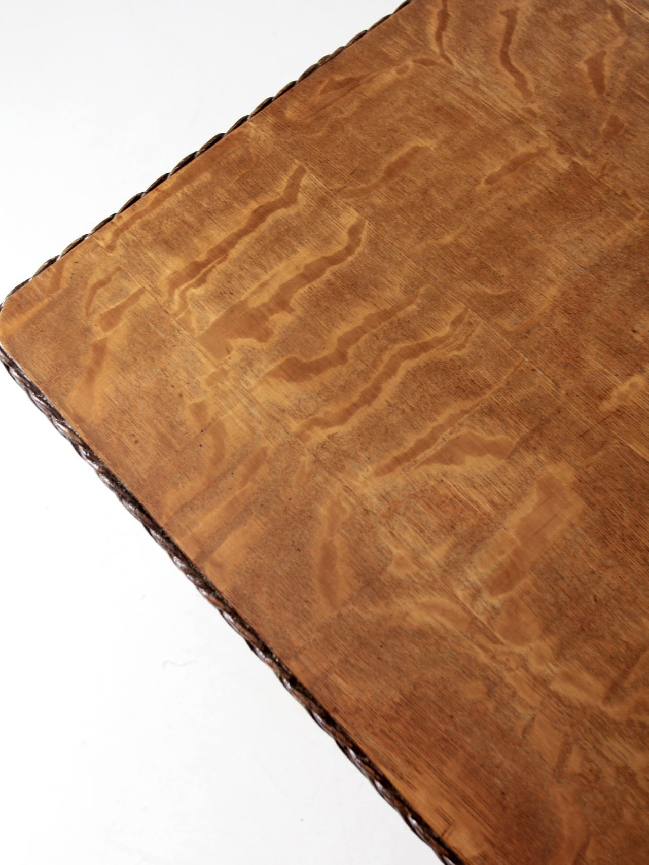 antique wicker library table