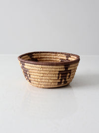 vintage woven coil basket