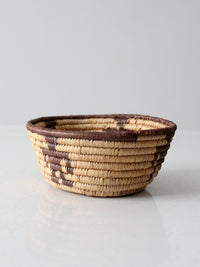 vintage woven coil basket
