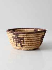 vintage woven coil basket