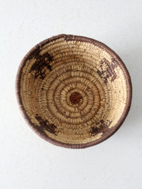 vintage woven coil basket