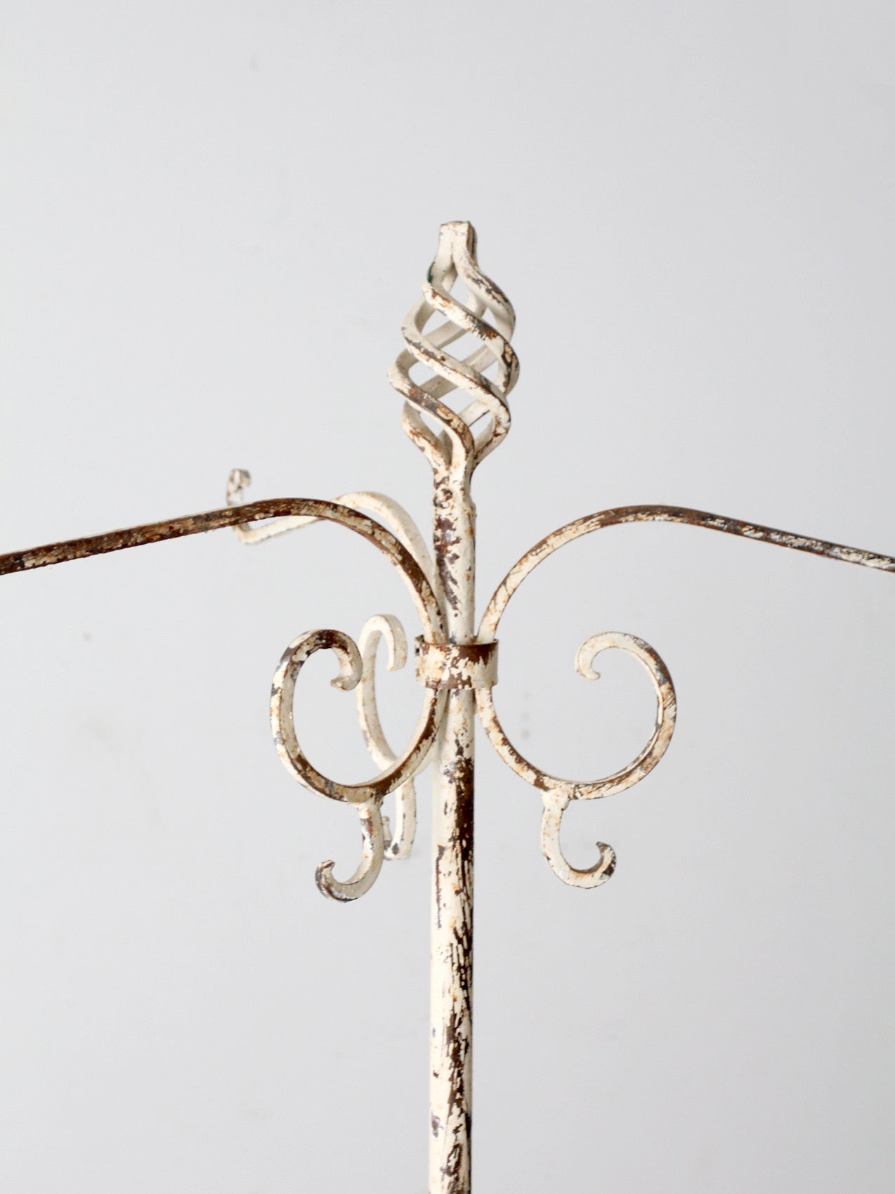 antique wrought iron hall tree coat rack