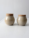 vintage Lakeside Pottery jar pair