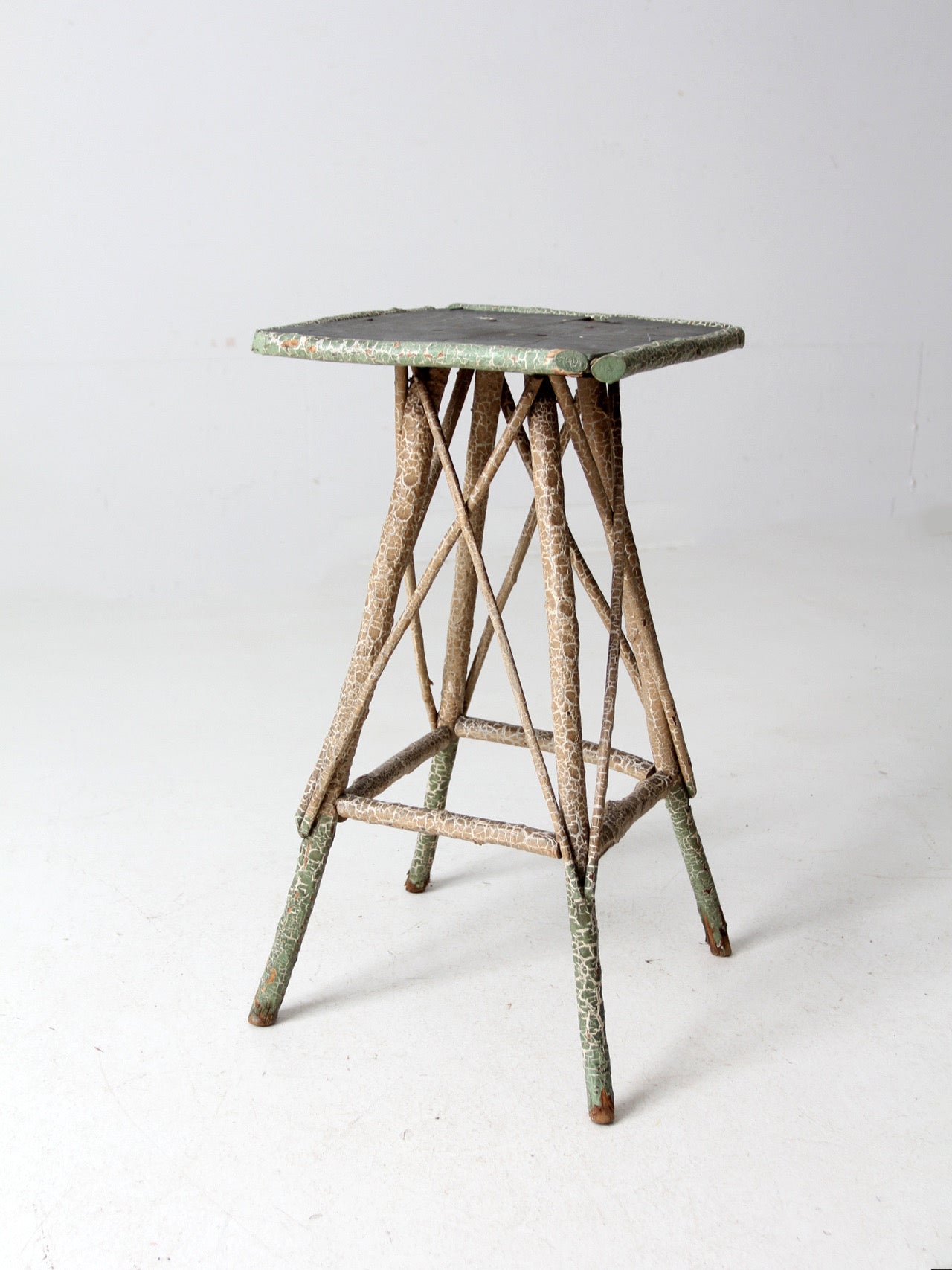 antique folk art twig table