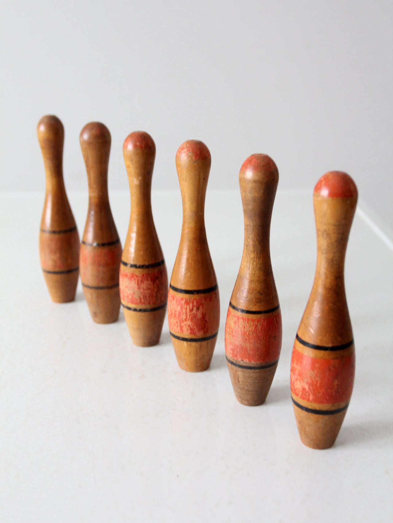 antique wooden skittles