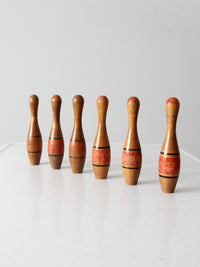 antique wooden skittles