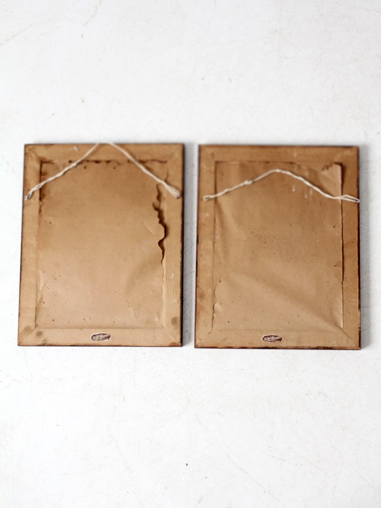 vintage framed botanical prints by JL Prevost Set