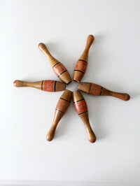 antique wooden skittles