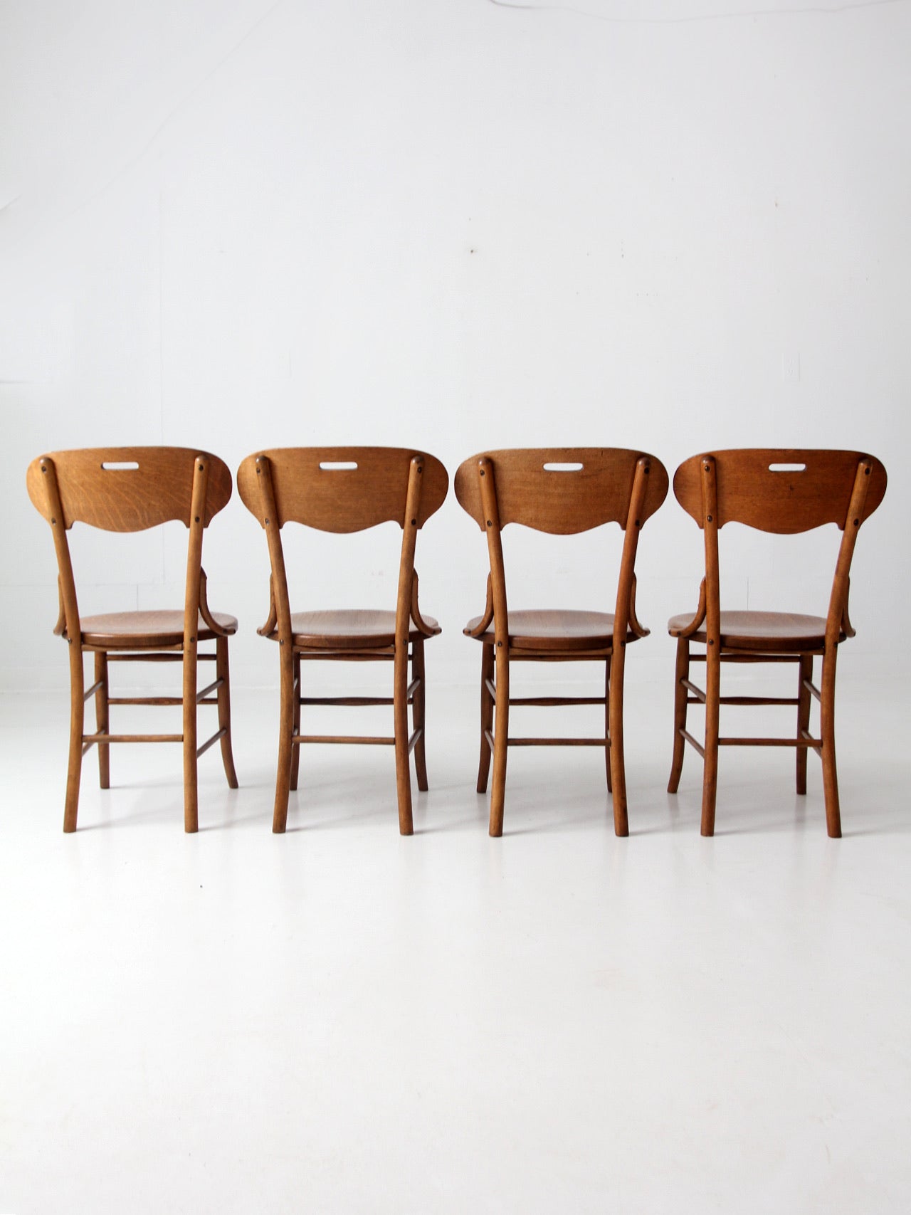 antique oak dining room set of 4